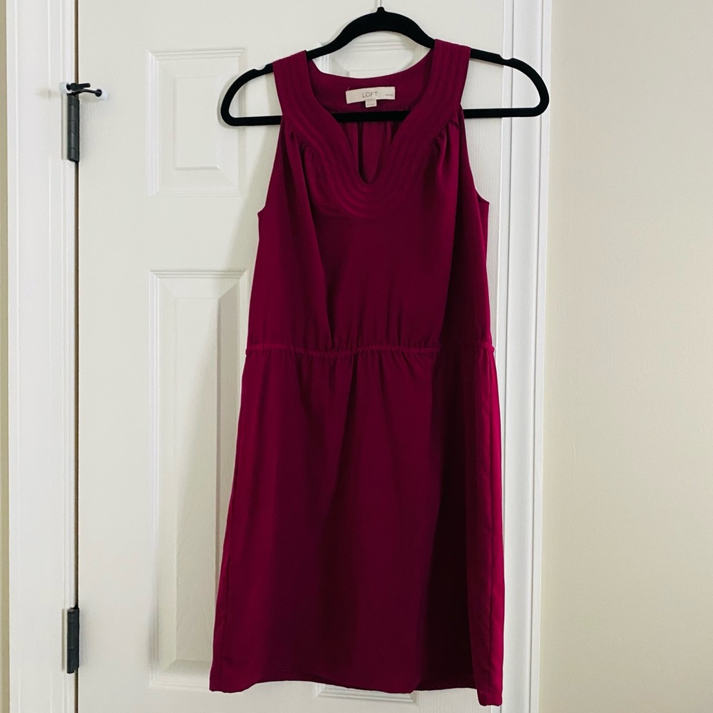 4 for $10 Loft Maroon Dress